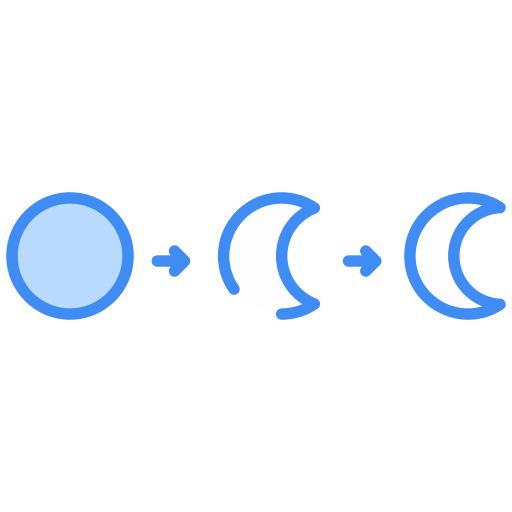 faza księżyca Generic color lineal-color ikona