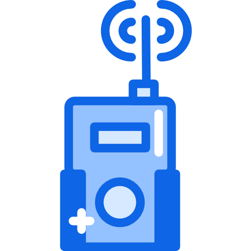 walkie-talkie Darius Dan Blue icoon