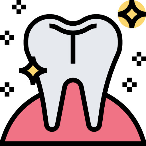 Tooth whitening Meticulous Lineal Color icon