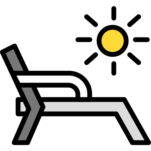 leżak Darius Dan Lineal Color ikona