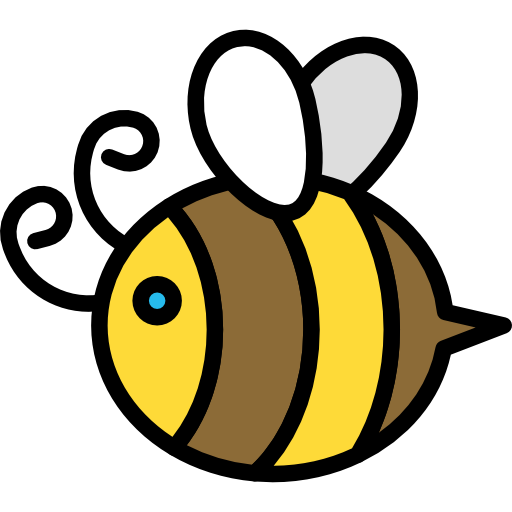 Пчела Darius Dan Lineal Color иконка