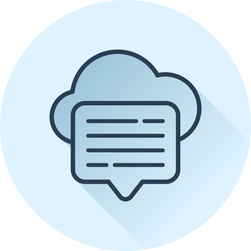 Cloud computing Generic gradient fill icon