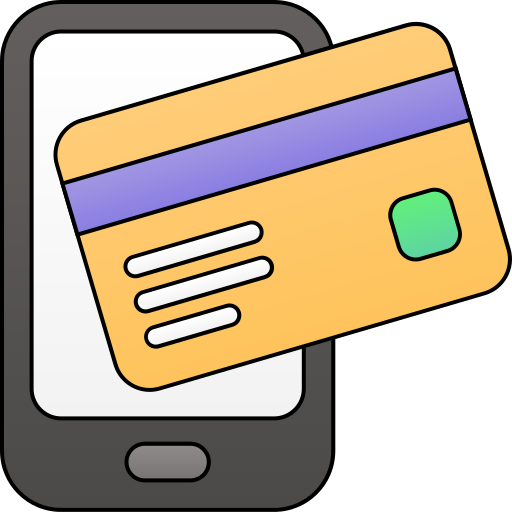 tarjeta de crédito Generic gradient lineal-color icono