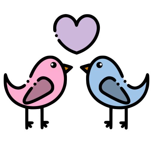 Love birds Generic color lineal-color icon
