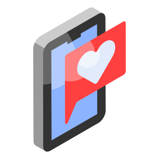 aplikacja randkowa Generic color fill ikona