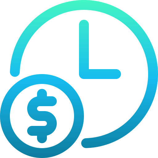 Time management Generic gradient outline icon