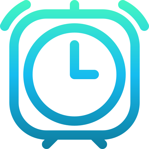 reloj de mesa Generic gradient outline icono