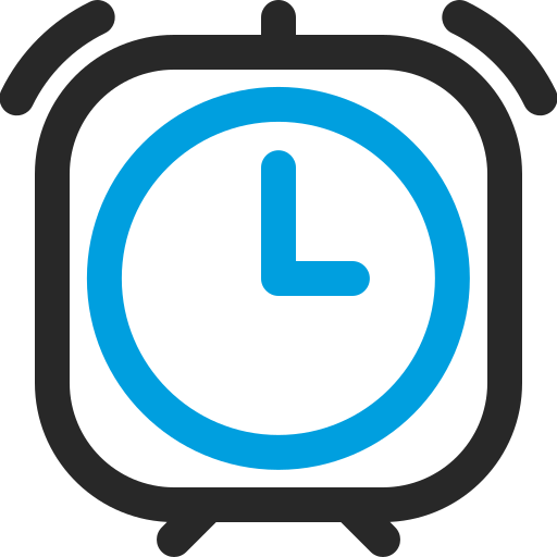 relógio de mesa Generic color outline Ícone