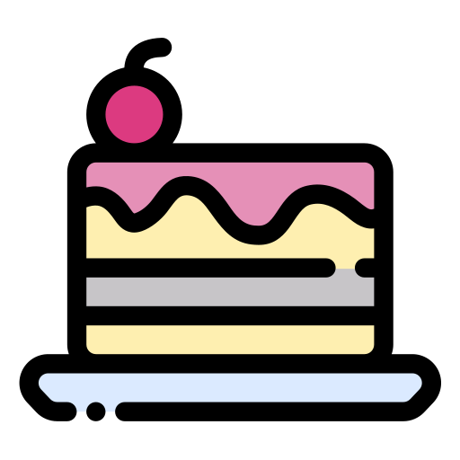 taart stuk Generic color lineal-color icoon