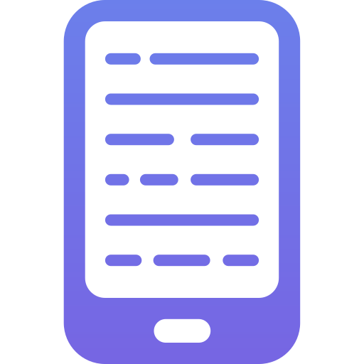 Mobile Generic gradient fill icon