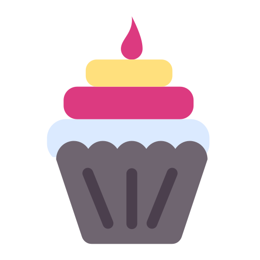 cupcake di compleanno Generic color fill icona
