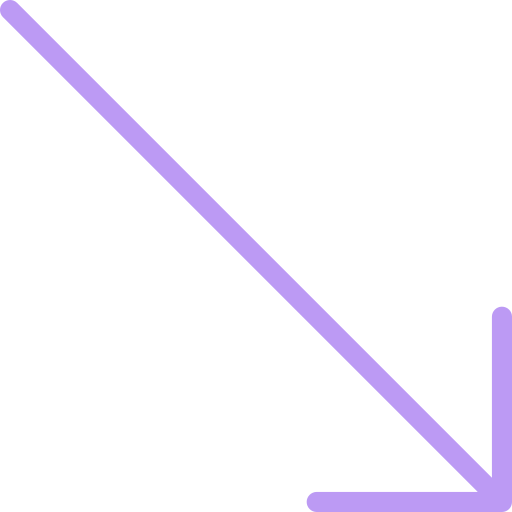 freccia giù a destra Basic Accent Lineal Color icona