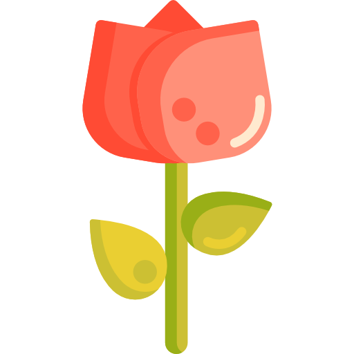 róża Flaticons Flat ikona