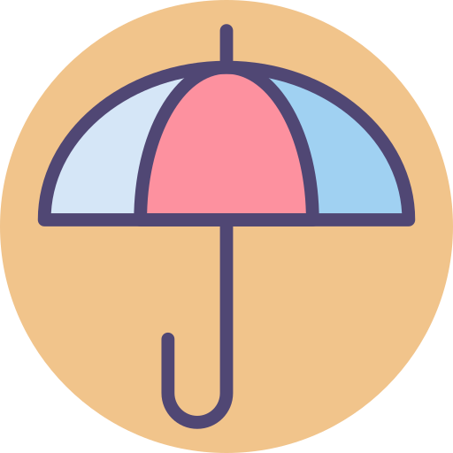 Зонтик Flaticons.com Flat иконка