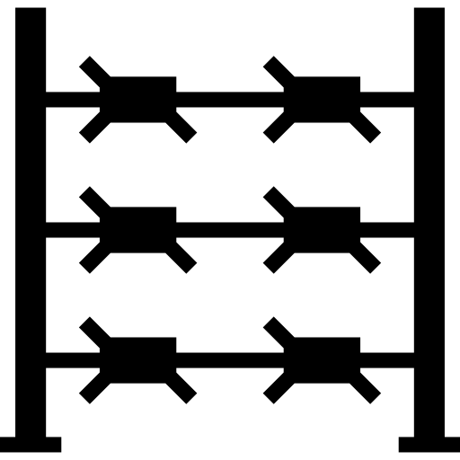 alambre de espino Meticulous Glyph icono
