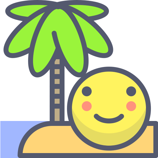 Palm tree Darius Dan Lineal Color icon