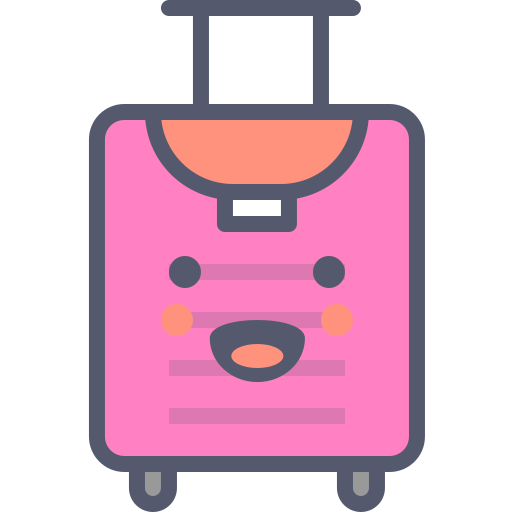Suitcase Darius Dan Lineal Color icon