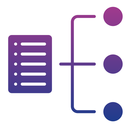 clasificación Generic gradient fill icono