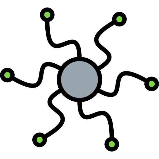 Network Generic color lineal-color icon