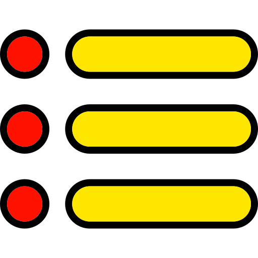 List Generic color lineal-color icon