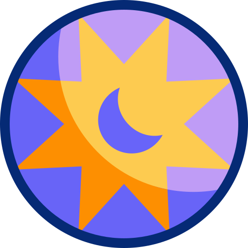 Moon Basic Accent Lineal Color icon