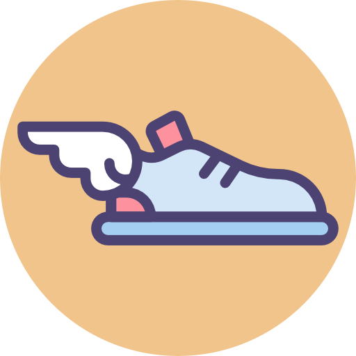 scarpa volante Flaticons.com Flat icona