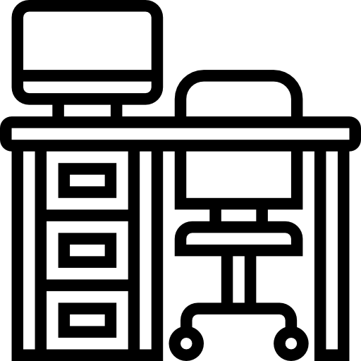 책상 Meticulous Line icon