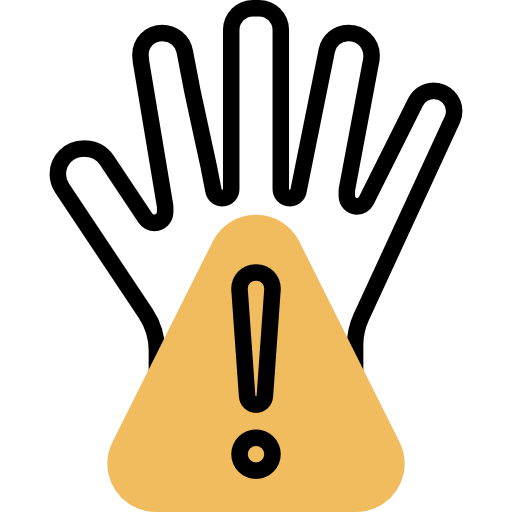 ostrzeżenie Meticulous Yellow shadow ikona