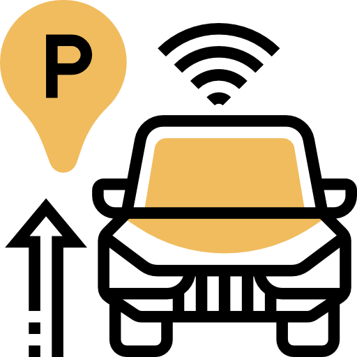Parking sensor Meticulous Yellow shadow icon
