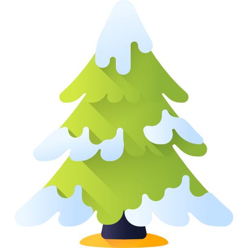 Pine tree 3D Color icon