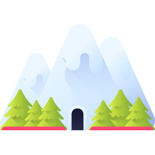 Mountains 3D Color icon