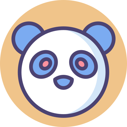 panda Flaticons.com Flat icona