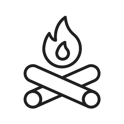 ogień Generic black outline ikona