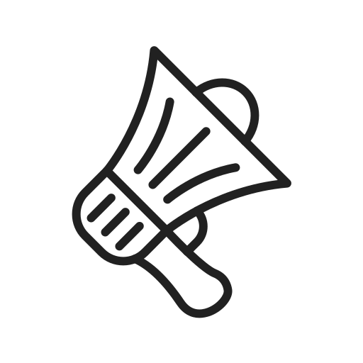 メガホン Generic black outline icon