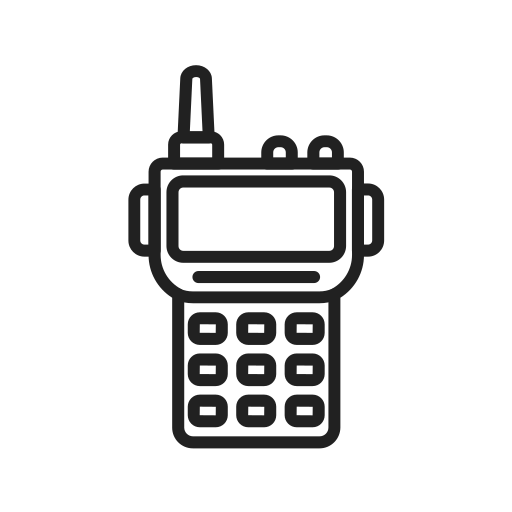 walkie-talkie Generic black outline icono