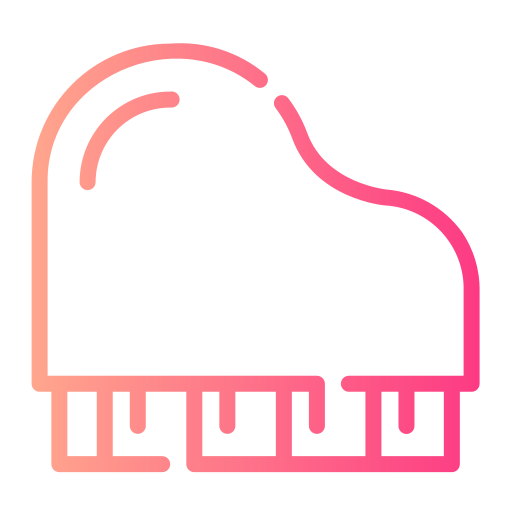 piano Generic gradient outline icoon