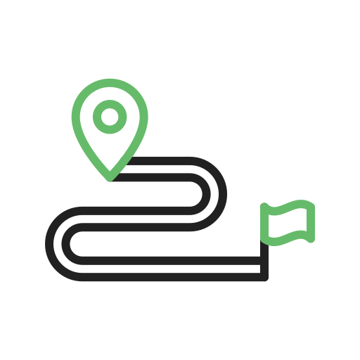 route Generic color outline icon