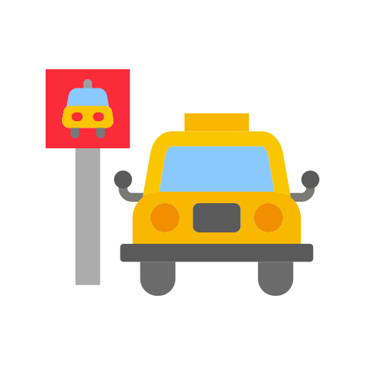 señal de taxi Generic color fill icono