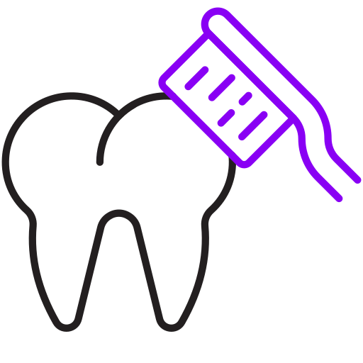 denti Generic color outline icona