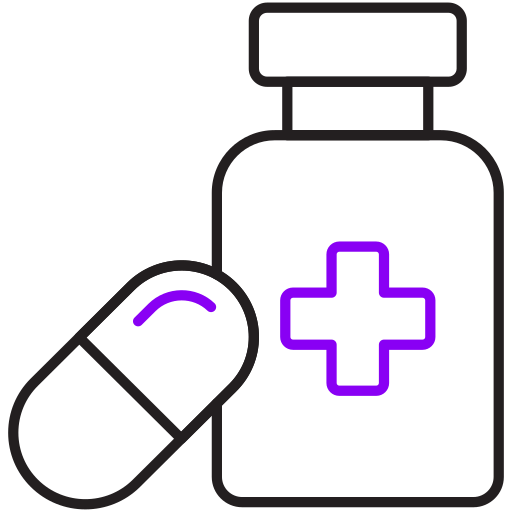 medicamento Generic color outline icono