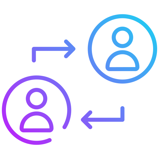 rotatie Generic gradient outline icoon