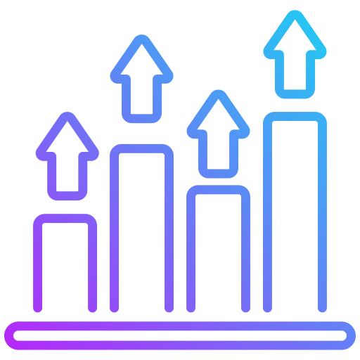 Bar chart Generic gradient outline icon