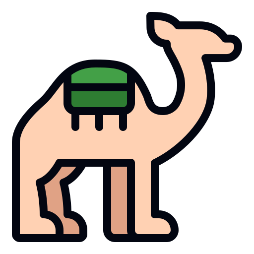 wielbłąd Generic color lineal-color ikona
