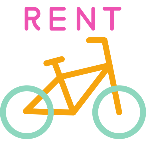 Прокат велосипедов Generic color fill иконка