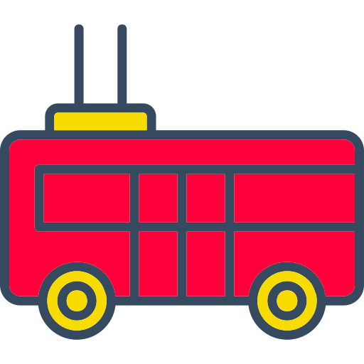 Trolleybus Generic color lineal-color icon