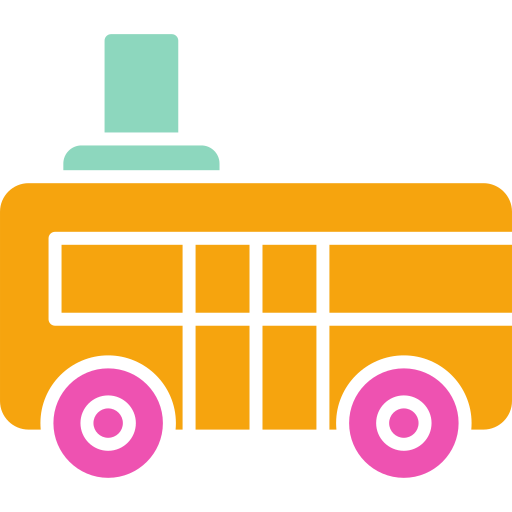 Trolleybus Generic color fill icon