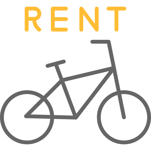alquiler de bicicletas Generic color outline icono