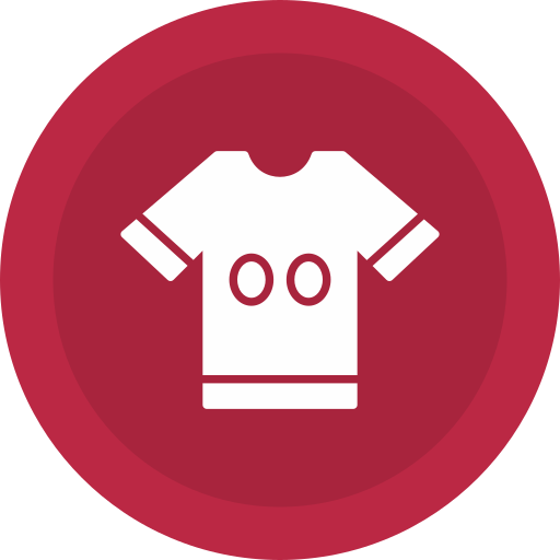 koszulka piłkarska Generic color fill ikona