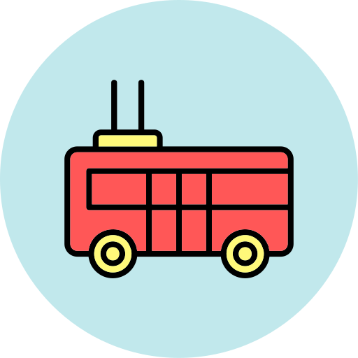 trolejbusowy Generic color lineal-color ikona