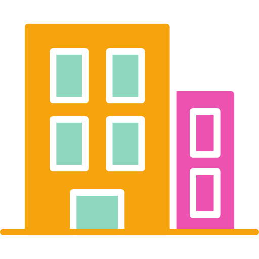 gebouwen Generic color fill icoon